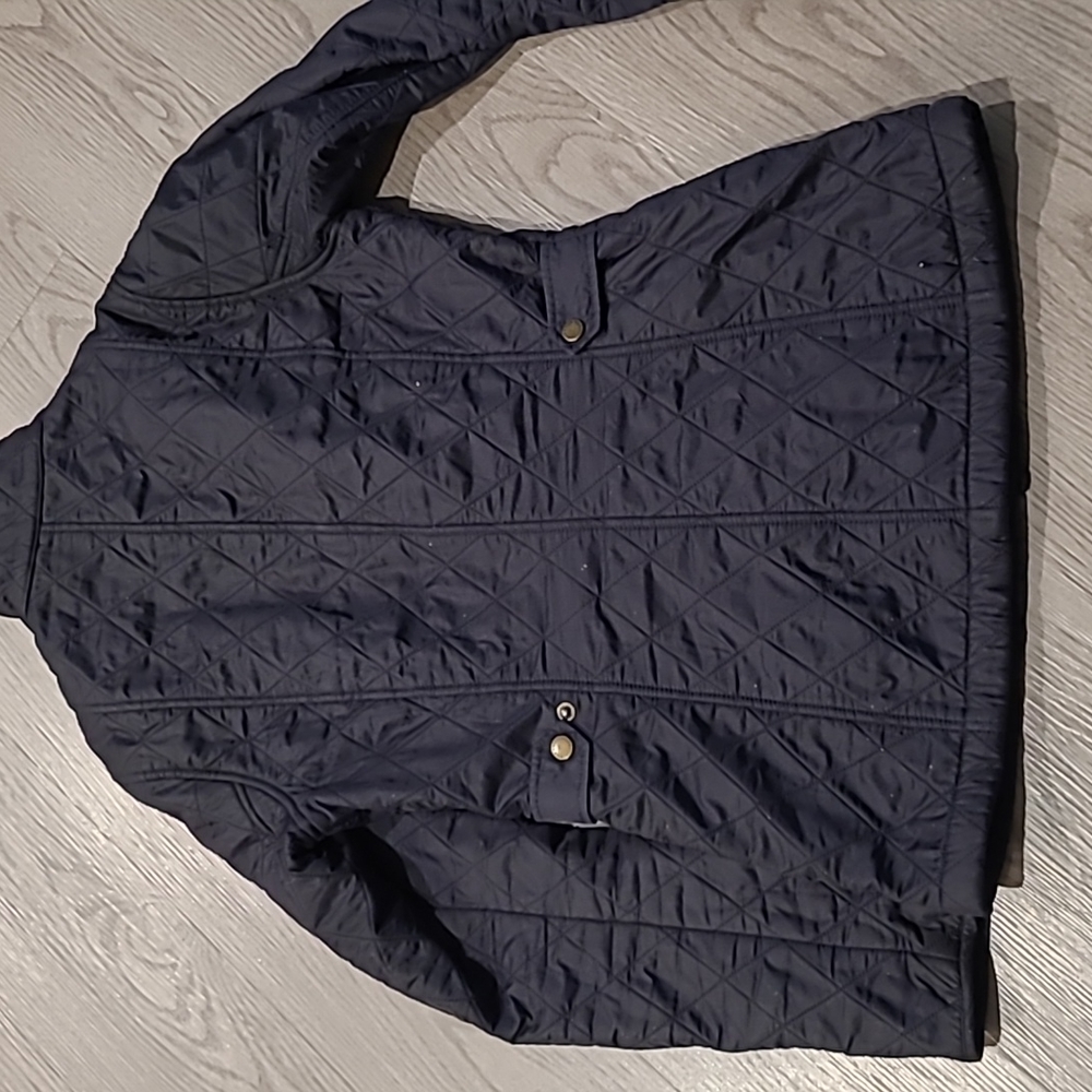 Good Condition Barbou Blue Calvary PolarQuilt Jacket Size 4 - Picture 3 of 7